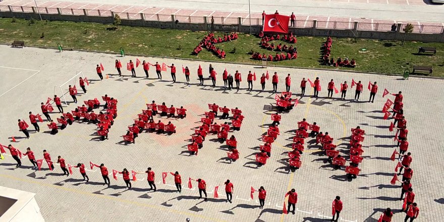 Lise öğrencilerinden "Afrin" koreografisi