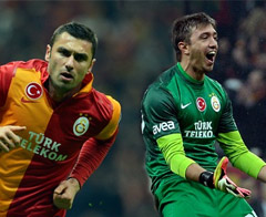 Muslera ve Burak yolcu