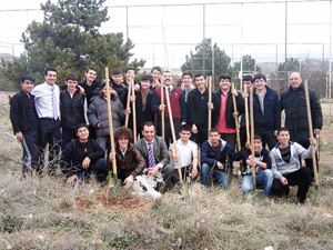 Özel Başak Anadolu Lisesi fidan dikti