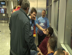 Galatasaraylı taraftarların Trabzonspor gerginliği