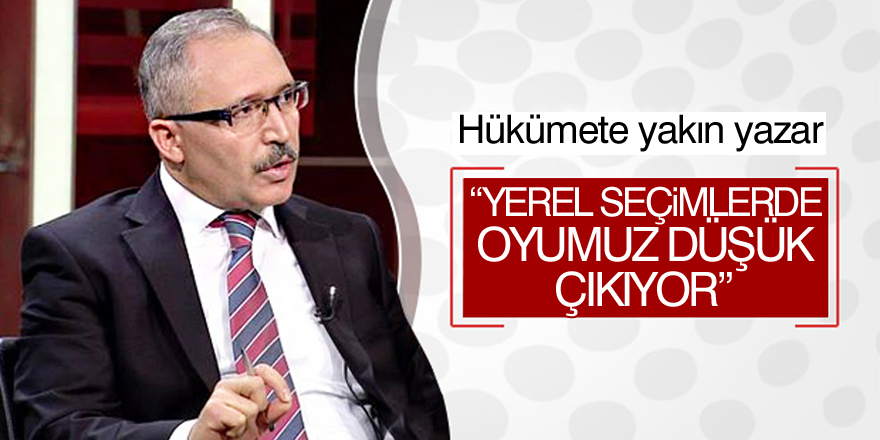 AKP'den itiraf "Oyumuz düşük çıkıyor"