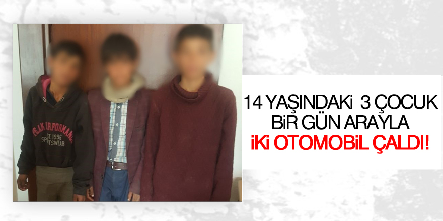Otomobil hırsızı çocuklar yakalandı