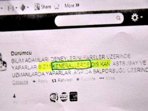 General yerine 'keneral' yazınca tutuklandı