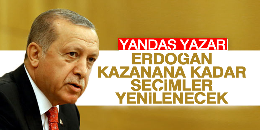 "Erdoğan kazanana kadar seçimler yenilenecek"