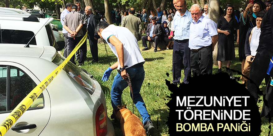 Mezuniyet töreninde bomba paniği