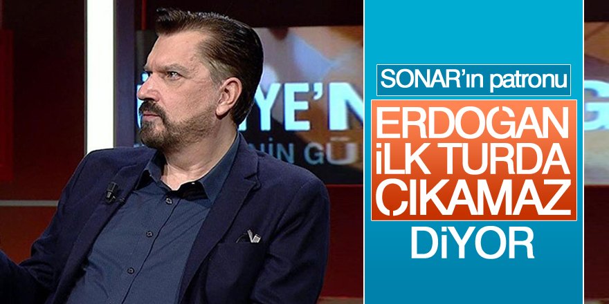 SONAR Başkanı Bayrakçı: Erdoğan ilk turda çıkamaz