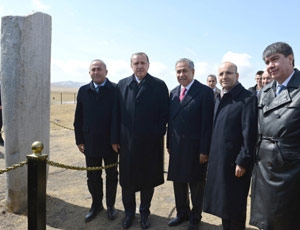 Erdoğan, ’Tonyukuk Yazıtları’nı ziyaret etti