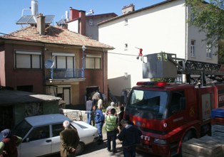 Beyşehir'de yangın