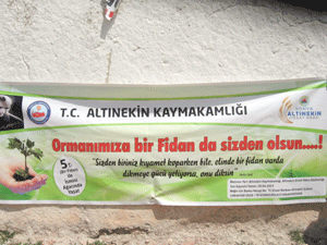 Altınekin'de herkesin bir dikili ağacı olacak