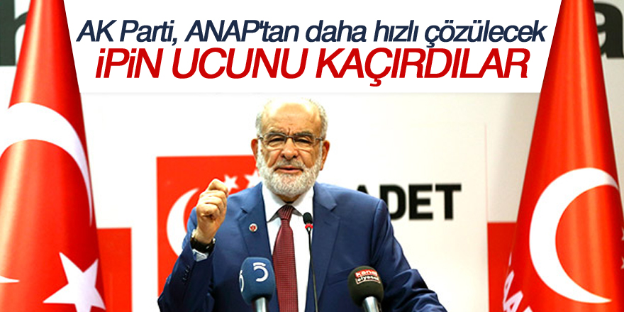 Karamollaoğlu: AK Parti, ANAP'tan daha hızlı çözülecek, ipin ucunu kaçırdılar