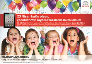 Çocuklar 23 Nisan'ı Toyota'da kutlayacak