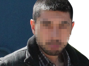 Zanlıyı kan izi ele verdi