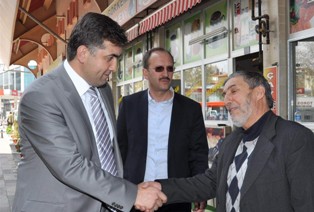 Meram esnaf ziyaretlerine devam ediyor