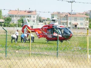 Hava ambulansı Konya'da ilk hastasını taşıdı