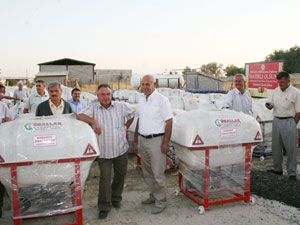 Karaman’da 100 köye 100 ilaçlama makinesi