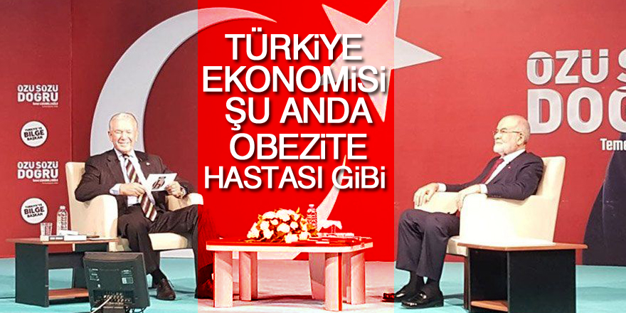 Temel Karamollaoğlu: Türkiye ekonomisi şu anda obezite hastası gibi
