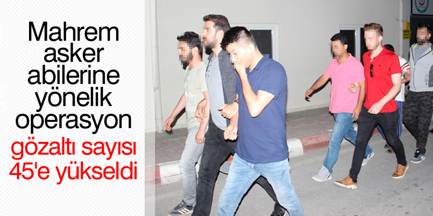 FETÖ'nün "mahrem imamlarına" operasyon