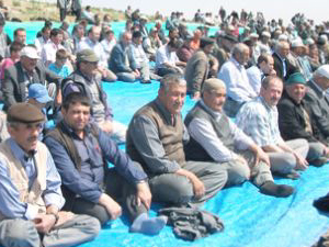 Karapınar'da çiftçiler şükür duasına çıktı