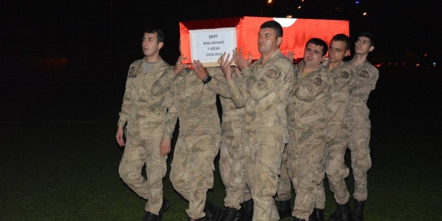 Şehit Resul Bayracı baba ocağına getirildi