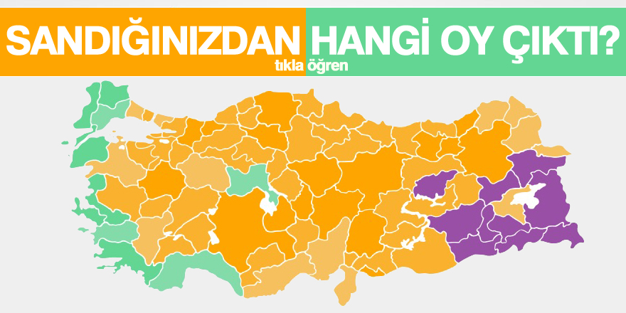 Sandığımda hangi partiye kaç oy çıktı?