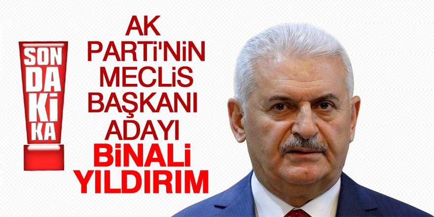 AK Parti'nin Meclis Başkanı adayı Binali Yıldırım