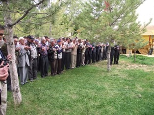 Duanın ardından yağmur yağdı