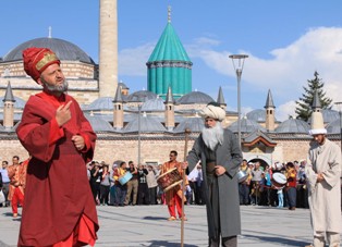 Hz Pir için temsili karşılama töreni