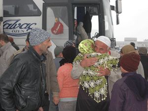 Hac dönüşü kavuşma sevinci