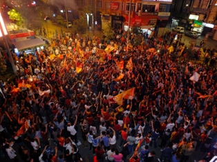 Konya'da şampiyonluk kutlamaları