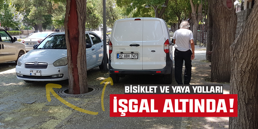 Bisiklet ve yaya yolu işgaline son verin