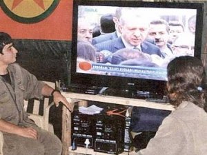 PKK'lılar Erdoğan'ı böyle izliyor