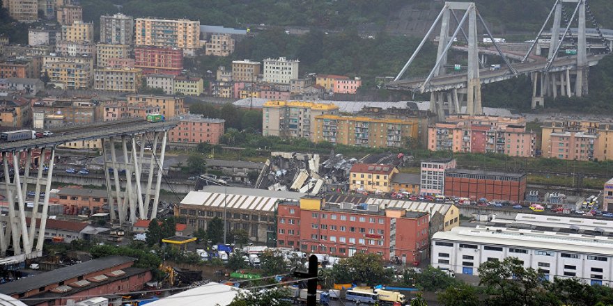 İtalya'da otoyol köprüsü çöktü: 22 ölü, 8 yaralı