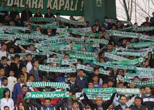 Konyasporlu taraftardan Eskişehir'e teşekkür