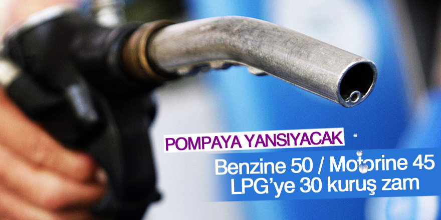 Akaryakıta ÖTV zammı: Benzin ve motorinde pompa fiyatı yüzde 9 artacak