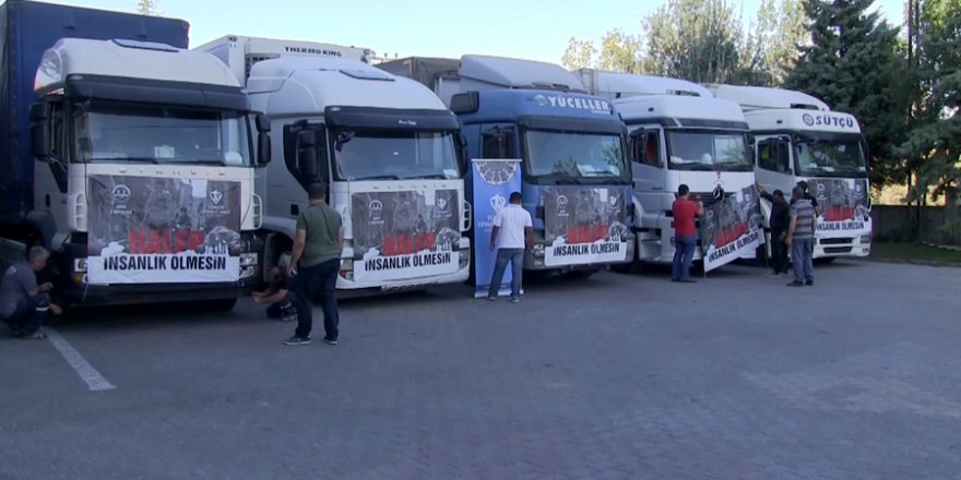 Konya'dan Halep'e un yardımı