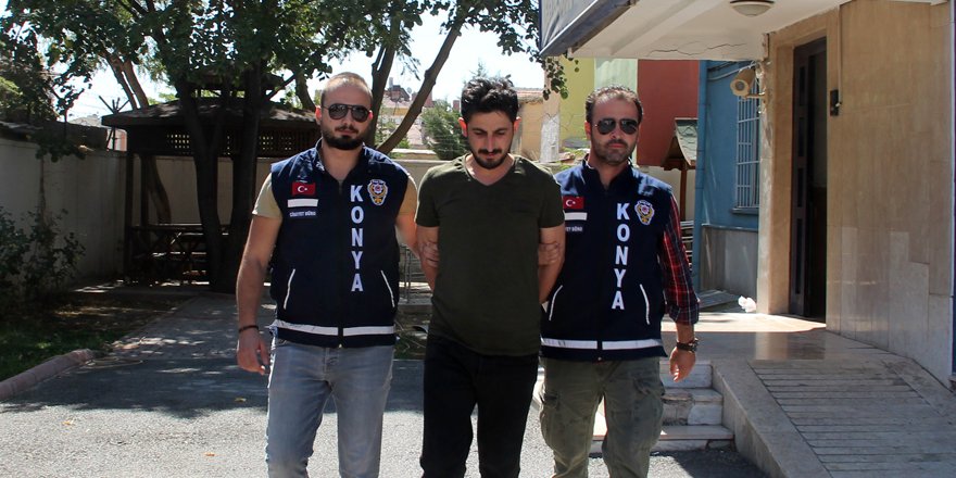 Konya'daki cinayet, güvenlik kamerasında