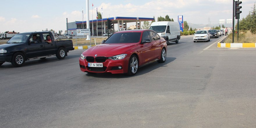 Seydişehir-Antalya karayolunda trafik yoğunluğu