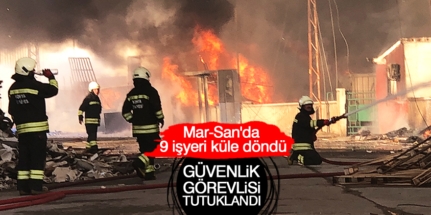 Yangınla ilgili gözaltına alınan güvenlik görevlisi tutuklandı