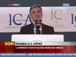 İşte 3.köprünün adı