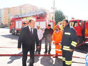 Başkan Oprukçuitfaiyeyi ziyaret etti