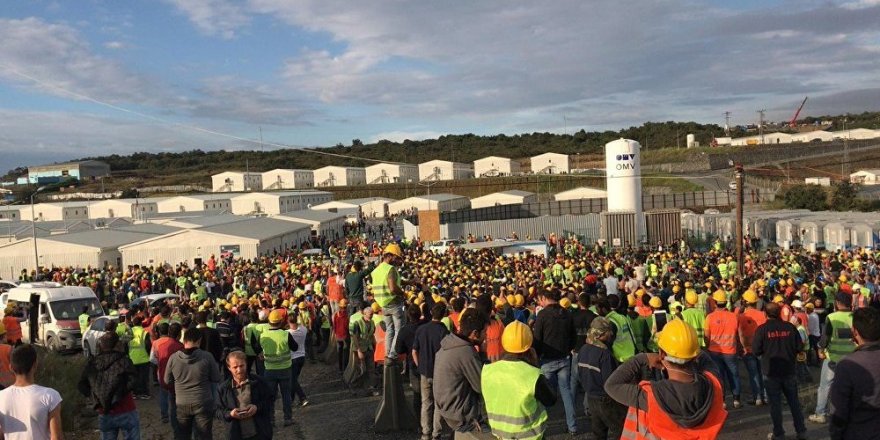 3. havalimanı inşaatında eyleme katılan 24 işçi tutuklandı