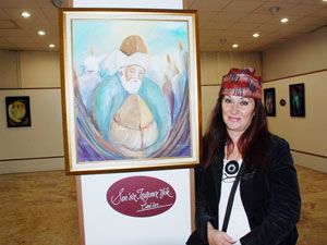 Eserlerinde Allah aşkını anlatıyor