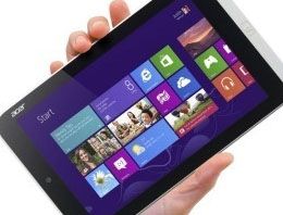 Acer'ın Windows 8'li tableti bir ilk!