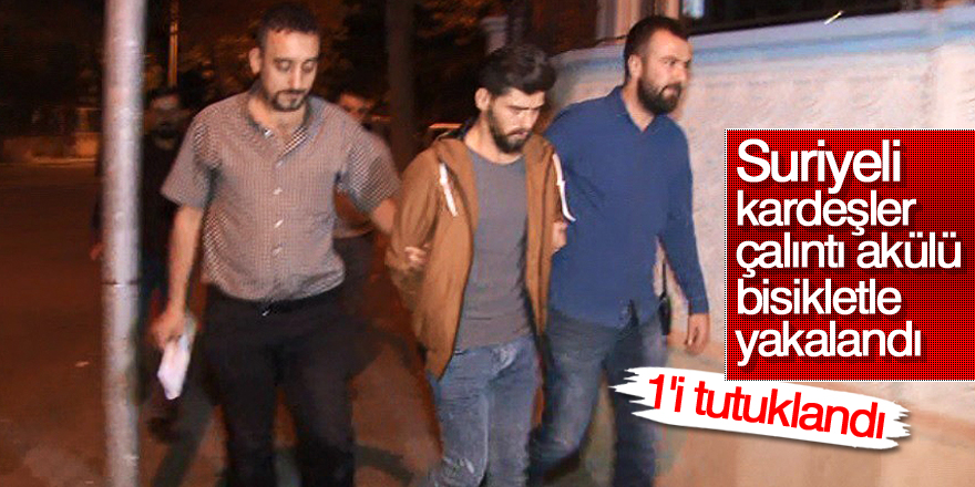 Suriyeli kardeşler çalıntı akülü bisikletle yakalandı