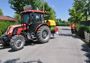 Karatay'da haşereyle mücadele