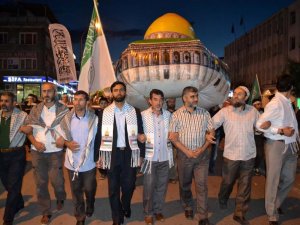 Konya'da "Kudüs Özgür Olsun" yürüyüşü