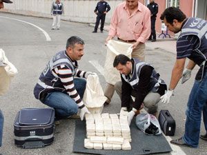 33,5 kilogrameroin ele geçirildi