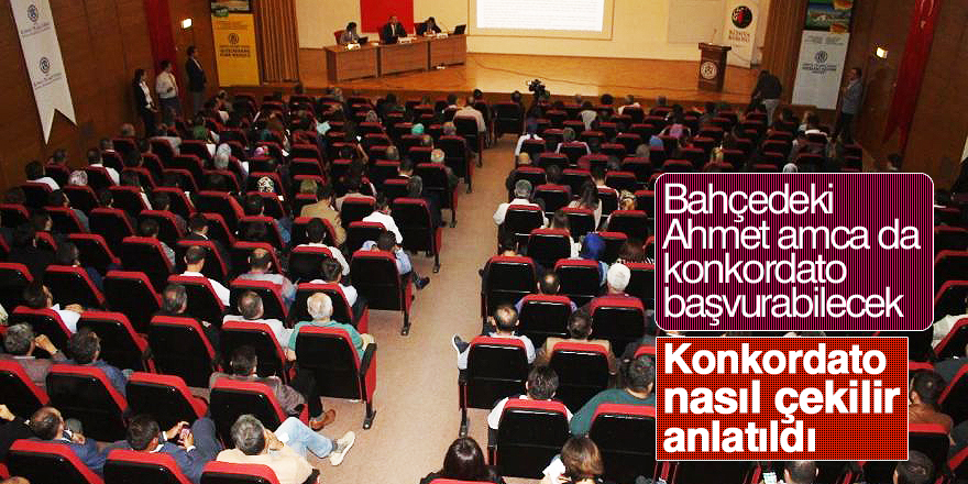 "Konkordato nasıl çekilir" anlatıldı