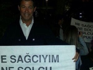 Cem Boyner'den 'Gezi Parkı' pankartı