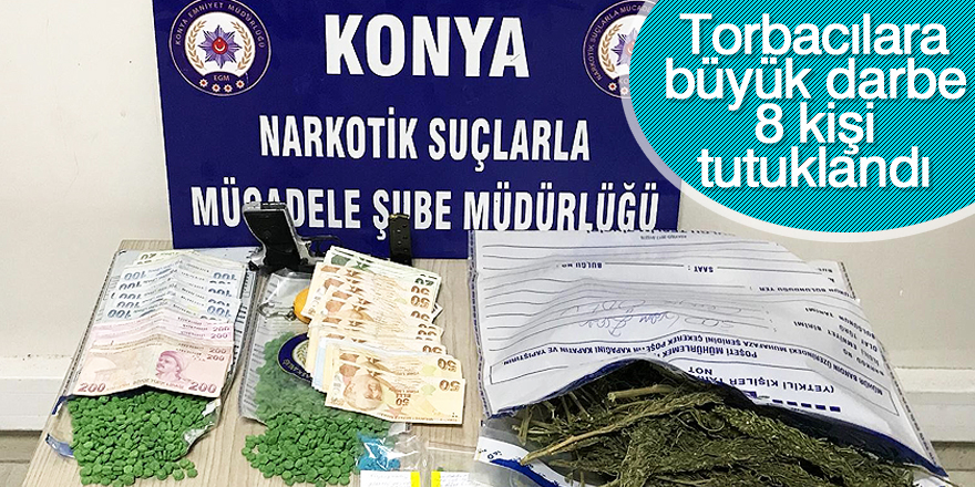 Konya Emniyetinden uyuşturucuya darbe üstüne darbe